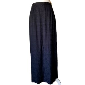 NWT Cherokee Women Plus Feminine Romantic Maxi Skirt w/ Floral Pattern Black 16